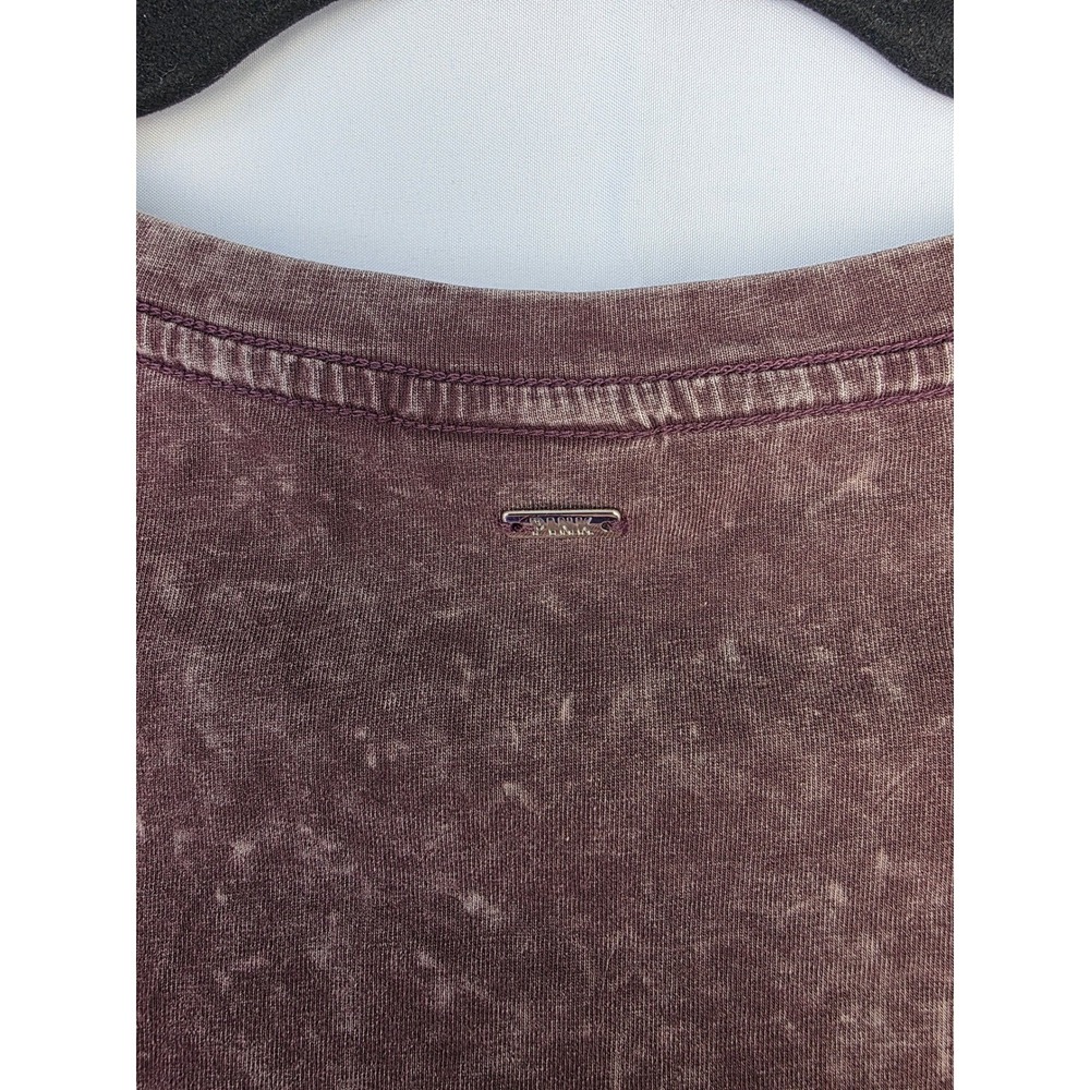 PINK Victoria's Secret Mineral Wash Ruched Side T-Shirt Dress Burgundy-Brown XS - Picture 5 of 7